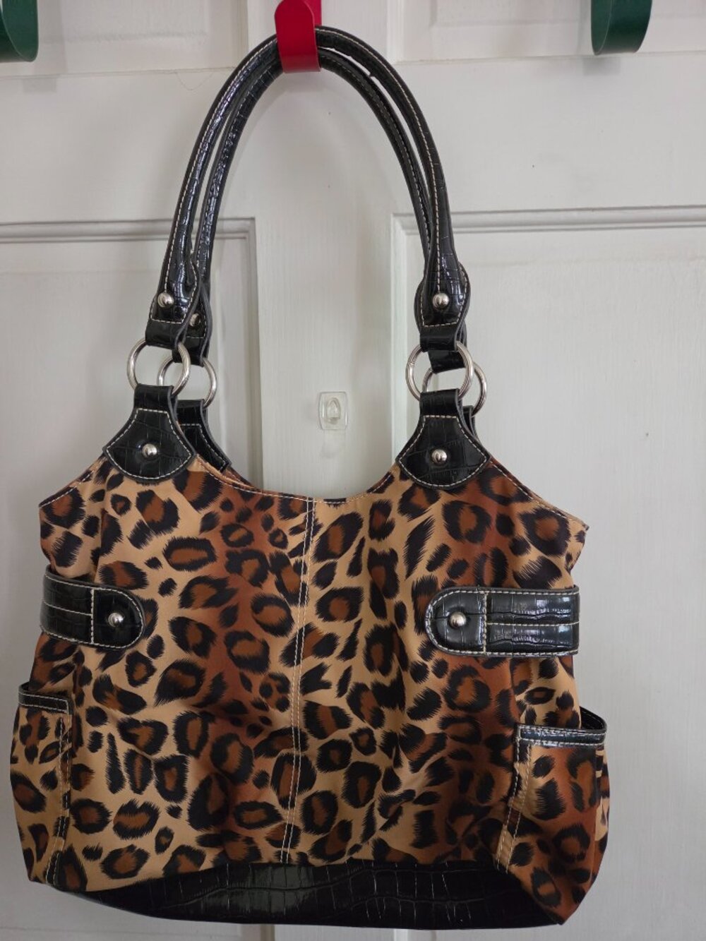 Sienna Ricchi Leopard Print Shoulder Bag View 2